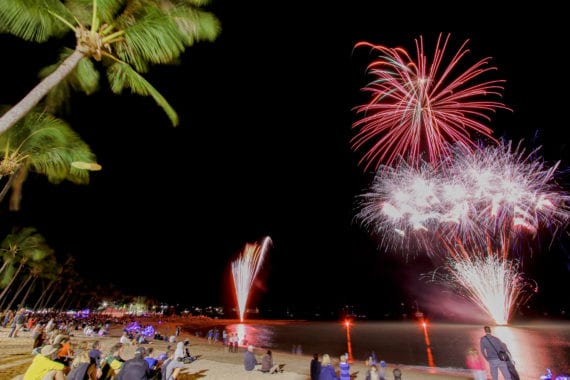 Great Barrier Reef Festival Fireworks by the Foreshore
